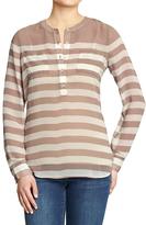 Thumbnail for your product : Old Navy Women's Patterned Chiffon Tops