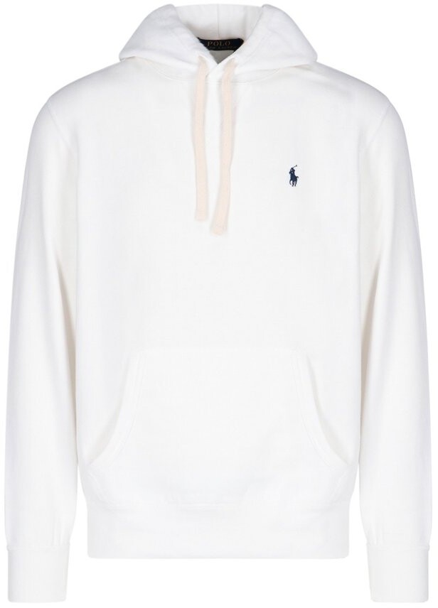 polo hoodie white