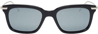 Thom Browne Navy and Silver TB-701 Sunglasses