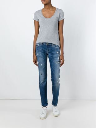 Diesel tapered distressed jeans - women - Cotton/Spandex/Elastane - 30/32