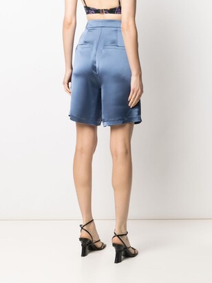In The Mood For Love Pleated Satin Shorts