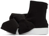 Thumbnail for your product : Joshua Sanders Black Felt Bow Sneakers