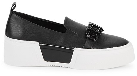 embellished platform sneakers