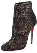 Thumbnail for your product : Christian Louboutin Miss Tennis Net Lace Red Sole Bootie, Black