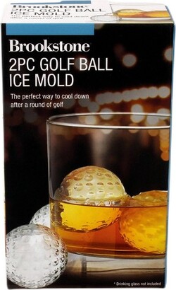Brookstone 2 Piece Golf Ball Ice Mold- **NEW** In Box