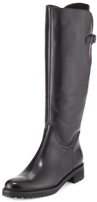 Sesto Meucci Wildee Adjustable Leather Knee Boot, Black