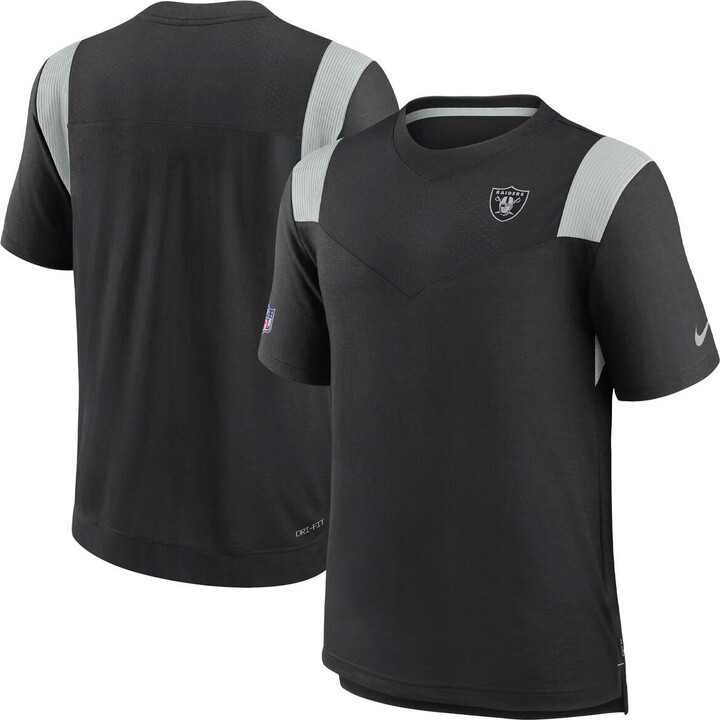 Nike Men's Black Las Vegas Raiders 2022 Sideline Tonal Logo Performance  Player T-shirt - ShopStyle Long Sleeve Shirts