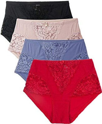 B2BODY Womens Underwear Sexy Briefs Lace Tummy Control Panties S