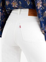 Thumbnail for your product : Levi's Ribcage Straight Ankle Jeans, White