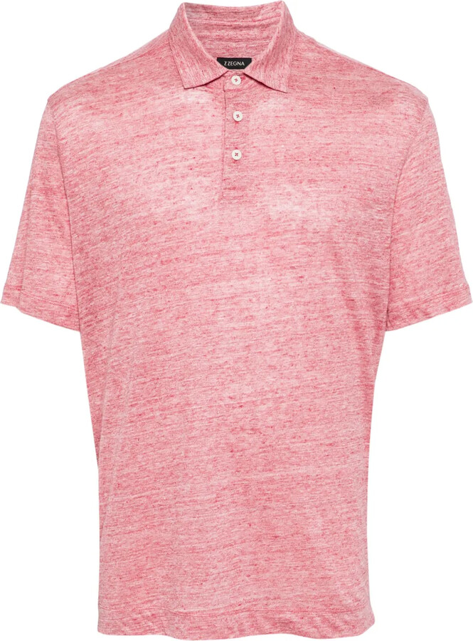 Ermenegildo Zegna Short-Sleeve Linen Polo Shirt