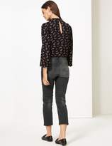 Thumbnail for your product : Marks and Spencer High Rise Ankle Straight Jeans
