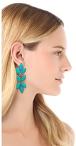 Thumbnail for your product : Oscar de la Renta Opaque Navette Clip On Earrings