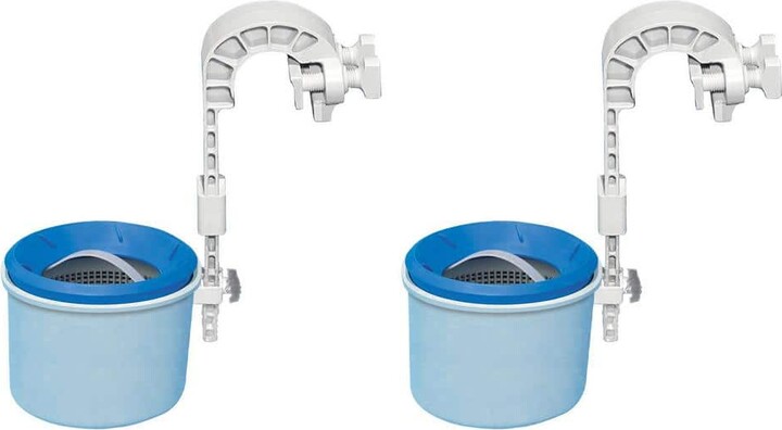 Intex Deluxe Wall-Mounted Swimming Pool Surface Automatic Clean Skimmer (2-Pack)
