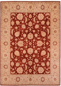 Bloomsbury Market Original Hand Knotted Traditional Pattern Cream Wool and Cotton Rug
