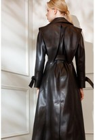 Thumbnail for your product : Diana Arno Gia Vegan Leather Trench Coat