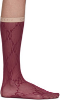 Thumbnail for your product : Gucci Red Lace GG Socks