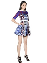 Thumbnail for your product : Peter Pilotto Natalie Waffle Silk Dress