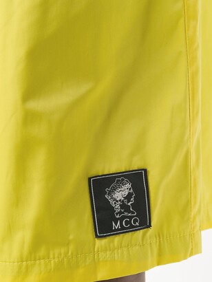 McQ Swallow Logo Patch Bermuda Shorts