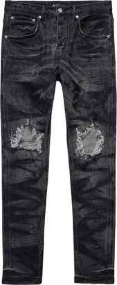 Purple Brand Quilted Destroyed Pocket black Jeans - Farfetch