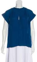 Thumbnail for your product : A.L.C. Short Sleeve Silk Top