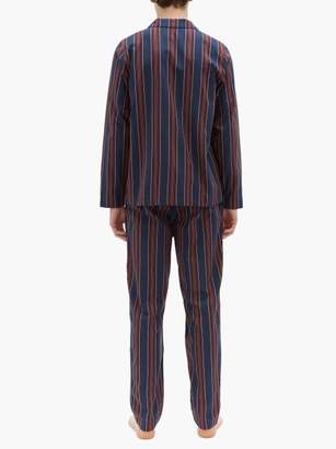 Nufferton - Uno Striped Cotton Pyjamas - Mens - Navy Multi