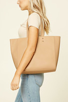 Thumbnail for your product : Forever 21 FOREVER 21+ Faux Leather Tote Bag