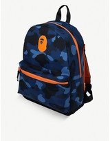 Thumbnail for your product : A Bathing Ape Kids Camo Ape Head Day woven backpack