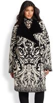 Thumbnail for your product : Fuzzi, Sizes 14-24 Brocade Coat