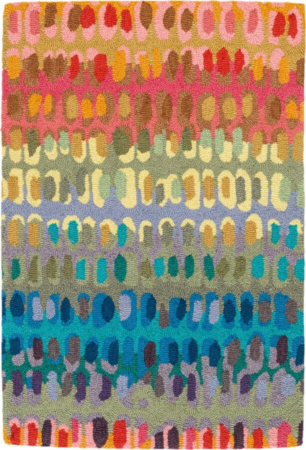 Dash and Albert Rugs by Annie Selke Paint Chip Wool DA552 4'x6' Area Rug