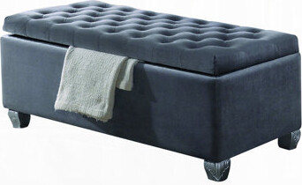 Storage Bench With Button Tufting