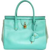 Turquoise Leather Bag 