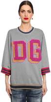 Dolce & Gabbana Sweat-Shirt En Coton Avec Patchs D&g Coton Éponge
