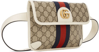 Gucci Off-White Ophidia Belt Pouch