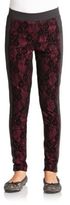 Thumbnail for your product : K.C. Parker Girl's Floral Stretch-Cotton Leggings