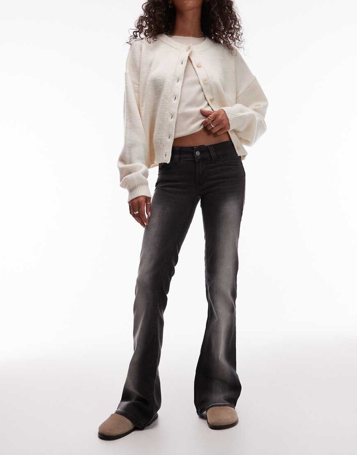 Cheap Monday booty bei stretch low rise bootcut jeans in black