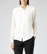 Thumbnail for your product : Reiss Gail TEXTURED SHIRT CREAM