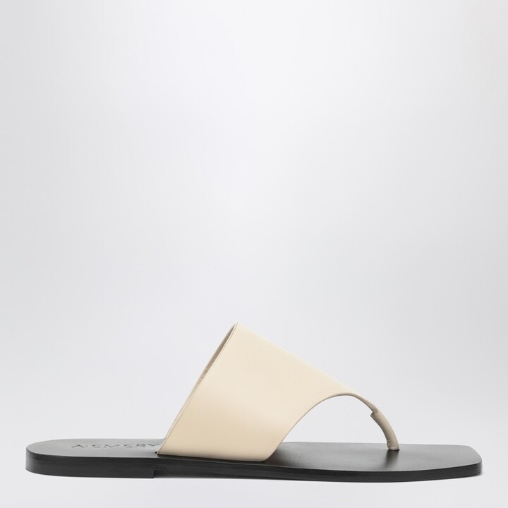 A.EMERY The Paton Sandals ivory in leather