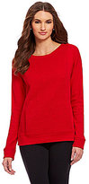 Thumbnail for your product : Jones New York Sport Quilted-Front Knit Sweatshirt