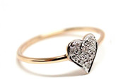 Thumbnail for your product : Rachael Ryen - 14k Gold Diamond Pave "Love" Heart Ring