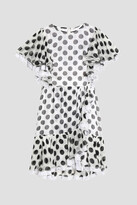 Thumbnail for your product : Dolce & Gabbana Ruffle-trimmed polka-dot silk-blend chiffon mini dress