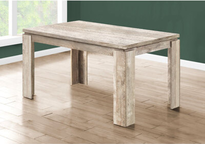 Ebern Designs Laminate Dining Table, 60\" Rectangular, Modern, For Rectangular Taupe Construction Events