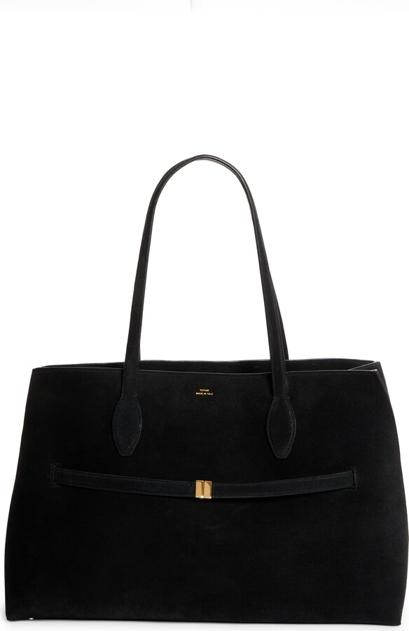 Totême Lounge Belted Suede Tote