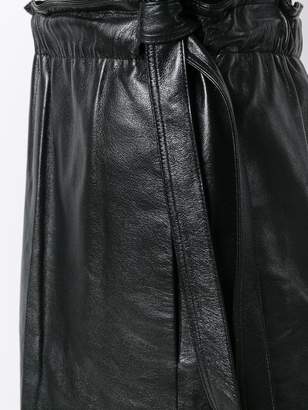 Helmut Lang paper bag waist shorts