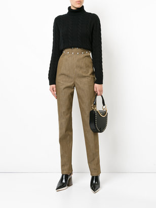 Toga Pulla high-waisted studded trousers