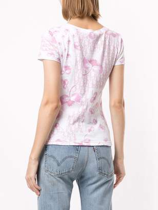 Christian Dior Pre-Owned floral Trotter pattern T-shirt