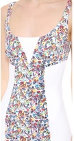 Thumbnail for your product : Versace Floral Panel Sheath Dress