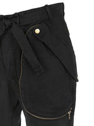 Faith Connexion Cotton Pants With Zip Details
