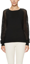 Thumbnail for your product : Walter Cotton Crewneck Sweater with Mesh Sleeves