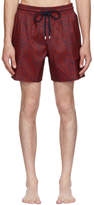 Thumbnail for your product : Vilebrequin Navy and Red Mahina Mini Fishes Swim Shorts