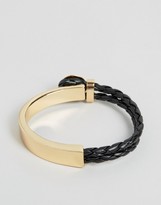 Thumbnail for your product : ASOS Bangle With Braid And Metal